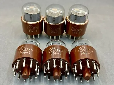 $39.99 • Buy 6 PCS IN-1 (ИН-1) NEW NOS NIXIE TUBES FOR CLOCK DISPLAY INDICATOR SAME DATE 87's