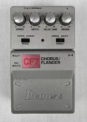 UNTESTED Ibnaez CF7 Chorus/Flanger Effect Pedal READ VGC • $69.99