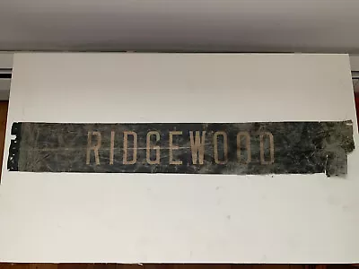 Ny Nyc Primitive Bus Roll Sign Ridgewood Queens Vintage Transit Vellum Wall Art • $89.95