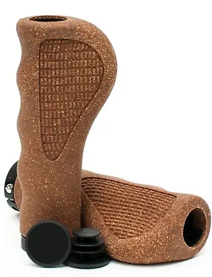 Shorex Asti MTB BMX Cork Corky L132mm Ergon I.D. 22mm Ergon Handlebar Bike Grips • $9.49