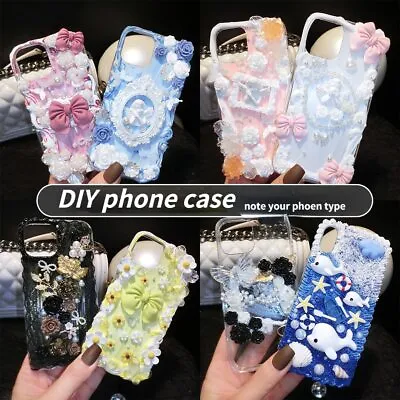 $22.08 • Buy DIY Ultra Kawaii Style Decoden Phone Case Sweet Desert Gothic Lolita Fashion 