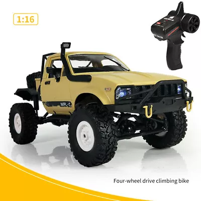 1/16 WPL C14 Remote Control Drift Car Truck Off-Road Crawler RC Cars Toys Gifts • £45.22