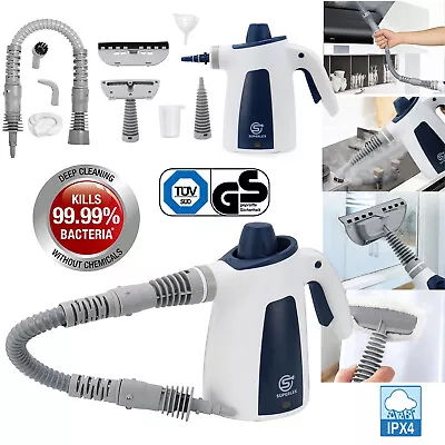 10-IN-1 Electric Portable Hand Held Steam Garment Steamer Cleaner &9 Accessories • £22.15