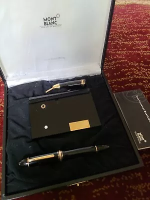 Montblanc Set 149 14C Gold Nib Fountain Pen Rare 1960's Pen & Pen Holder. • $1911