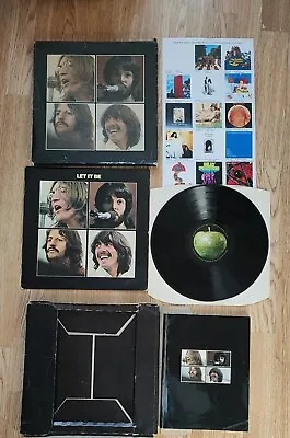 $425.09 • Buy Let It Be BOX SET -2U/-2U Red Apple Poster 1970 Rare Beatles 