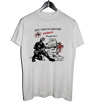 Dirty Rotten Imbeciles Redline D.R.I Band T-shirt White Cotton Shirt TE7755 • $16.99