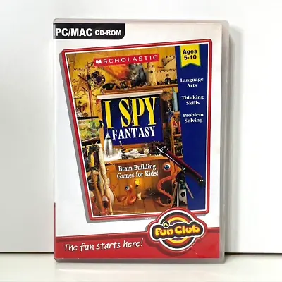I Spy Fantasy PC/MAC CD-ROM Brain Building Video Games For Kids From Scholastic • £11.99