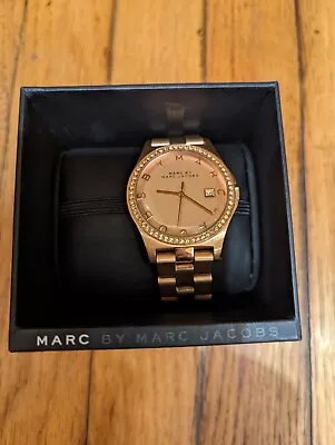 Marc Jacobs Henry Crystal Rose Dial Rose Gold-tone Ladies Watch MBM3357 • $25.99