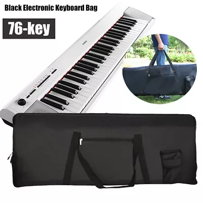 Portable 76Key Keyboard Gig Bag Digital Piano Casio Yamaha Zipper Carrying Case • $27.99