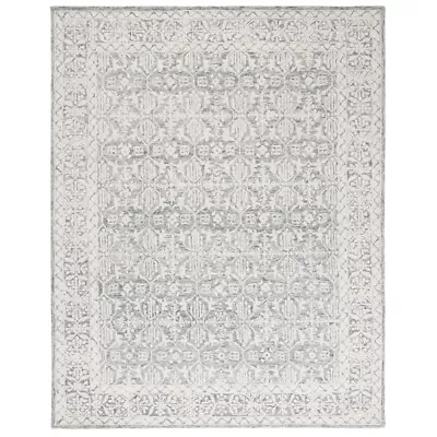 SAFAVIEH Metro MET903H Handmade Dark Grey / Ivory Rug • $71.99