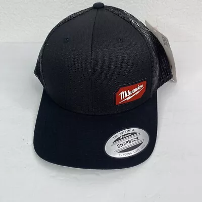 Milwaukee Snapback Trucker Style Cap Black New With Tags • $25