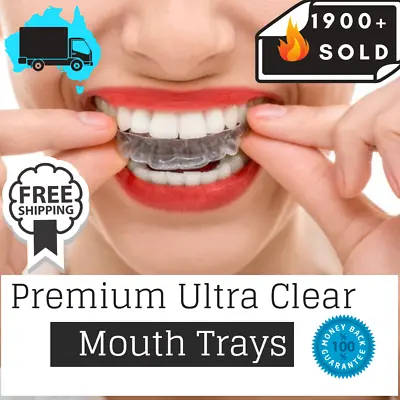 $9.99 • Buy  Teeth Whitening Mouth Trays Custom Self Mould Thermo Plastic Ultra Clear Guards