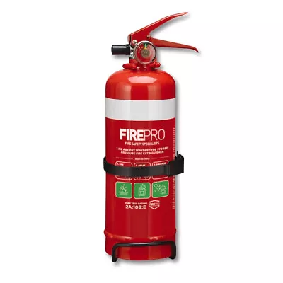 FirePro 1kg Fire Extinguisher Dry Powder Car Boat Home Caravan Pro W/ Bracket-AU • $27.89