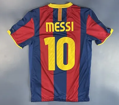 £161.99 • Buy Barcelona 2010/2011 Home Football Shirt #10 Messi Nike Jersey Size S Adult