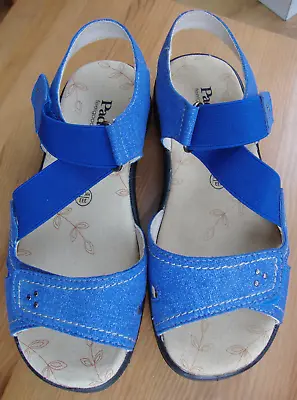 Padders Ladies Strappy Sandals Size 3 1/2 EEE. Blue. • £20