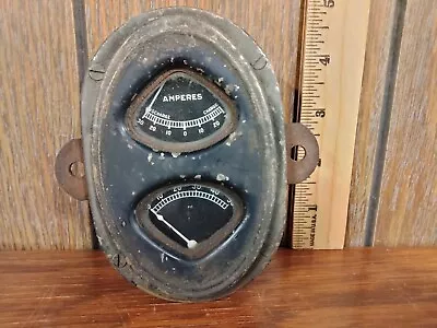 Vintage 1920's Chevrolet Buick Car Gauge Cluster Oil Pressure Amperes Amps • $34.95