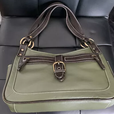 Sophia Visconti Dark Green Leather Handbag • $35