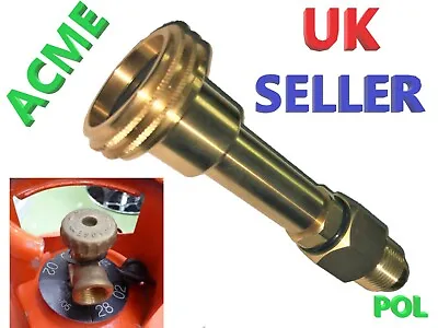 ACME TO Gas Lpg Propane Bottle LPG UK Fill Adapter Filling Point Bayonet - LONG  • $36.36