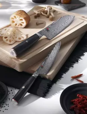 MIYABI 5000FC-D Knife Set Santoku HE 180mm ＆130mm Compact Chef Blade Adopted • $440