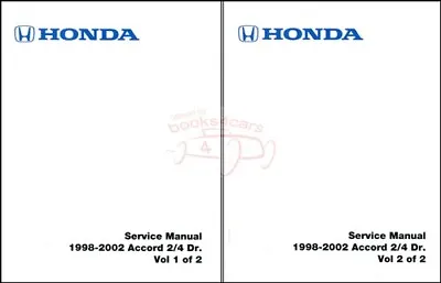 Accord Honda Shop Manual Service Repair Book 2002 1998 2001 2000 1999 • $139.95