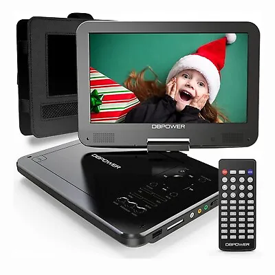 DBPOWER Portable DVD Player 12  With Swivel Screen 10  Rechargeable Region Free • $69.99