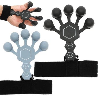 $6.74 • Buy Exerciser Adjustable Finger Gripper Finger Strengthener Grip Strength Trainer