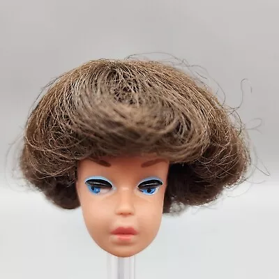 VINTAGE 1960s FASHION QUEEN BARBIE DOLL WIG ONLY BRUNETTE PAGEBOY STYLE WIG • $19.98