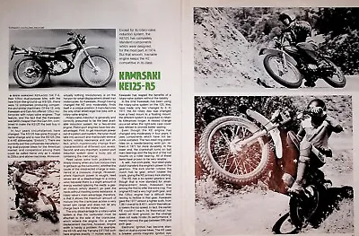 1978 Kawasaki KE125-A5 - 5-Page Vintage Motorcycle Road Test Article • $11.61