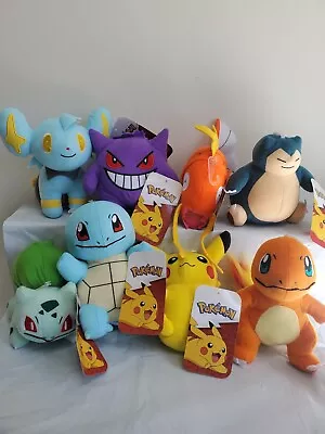 Pokemon Pikachu Snorlax Squirtle Gengar Magikarp Plush Stuffed Animal 6  Toy New • $29.95