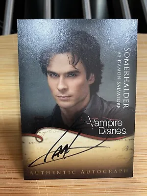 The Vampire Diaries Authentic Autograph Trading Cards Ian Somerhalder A3 • $247.67