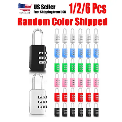 Small Combination Lock 3 Digit Mini Padlock For Locker Luggage Lock Backpack • $6.99