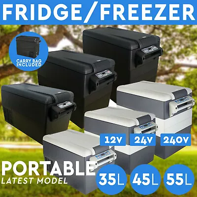 $379 • Buy 35L 45L 55L Portable Fridge Freezer 12V 24V 240V For Camping Car Boating Caravan
