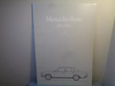 Vintage Mercedes Benz 200 / 230e Sales Brochure / Catalog Mint Condition • $1.25