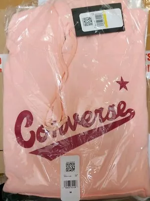 Converse Hoodie Women Scripted Hoodie Pink Medium Brand New • £25.99