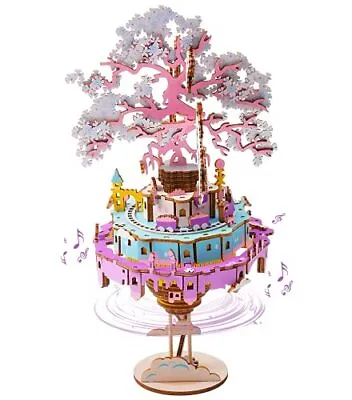 RoWood Music Box Rowood City In The Sky Music Box 3D Puzzle Model Kit • $32.98