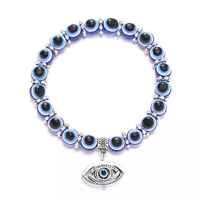 Hamsa Bead Lucky Pendant Bracelet Fatima Evil Eye Reiki Muslim Meditation Gifts • $0.73