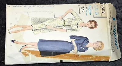 Vintage 1959 VOGUE Dress Pattern 9802 Complete Sz 14 Bust 34 • $3.99