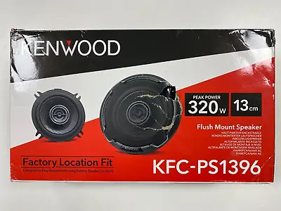KENWOOD KFC-PS1396 640W TOTAL 2WAY 5.25  13cm CAR COAXIAL SPEAKERS PAIR OPEN BOX • £26.45
