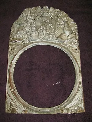 $20 • Buy Original Antique Morbier Clock Dial & Pressed Bezel Or Surround With Dial    #11