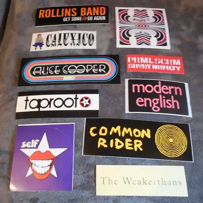 Rock Pop Metal Promotional Sticker Set Of 10 Stickers Lot#110 • $7