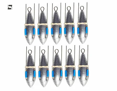 10 X 3oz 4oz 5oz 6oz 7oz GRIP BREAKAWAY SEA FISHING WEIGHTS UK HOOKS DCA BULK • £15.99