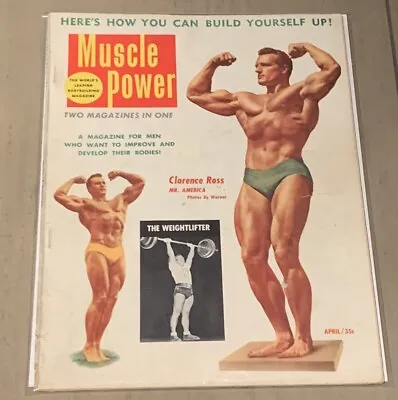 Clarence Ross Mr. America - Muscle Power Bodybuilding Magazine - April 1953 • $24.99