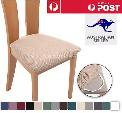 2-8Pcs Dining Chair Covers Home Kitchen Removable Stretch Seat Cover Decor Gift • $18.99