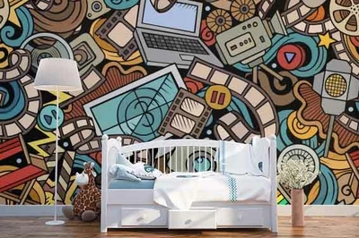 £63.45 • Buy 3D Photo Graffiti Wallpaper Wall Mural Removable Self-adhesive Sticker 46