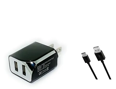Wall AC Home Charger+6ft Long USB Cord For TMobile Motorola Moto G Stylus 5G • $11.48