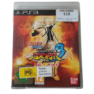 Naruto Shippuden Ultimate Ninja Storm 3 PS3 - Anime W Manual ! VGC Fast Post A4 • $12.85
