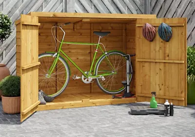 6x3 Wooden Garden Storage Shed Outdoor Pent Tool Bike Store BillyOh Mini Keeper • £272