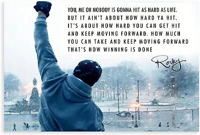 The Movie Rocky Rocky Balboa Motivational Boxing Poster Printed Painting Poster • $14.25