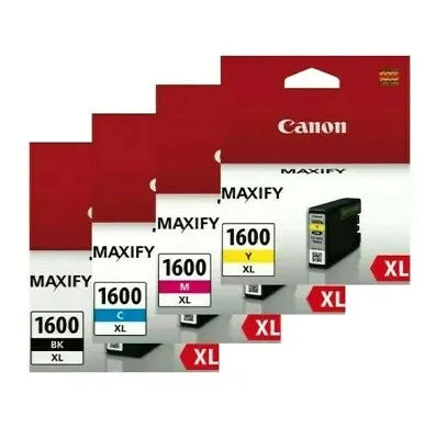 Any 1x Canon PGI-1600 Or 1600XL Ink MAXIFY MB2060/MB2160/MB2360/MB2760 (No Box) • $27.99