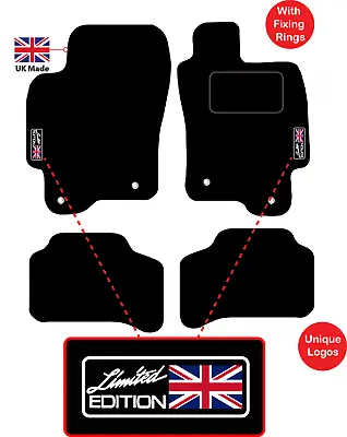 Tailored Car Floor Mats Fits Jaguar X Type Automatic 2001 To 2009 Logos/Eyelets • £15.99